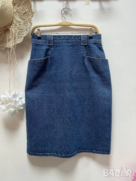 Дънкова пола винтидж, снимка 1