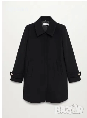 Черно палто MANGO, снимка 1