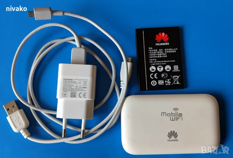 Продавам Huawei E5573 бисквитка (мобилен рутер) за WiFi 4G LTE., снимка 1