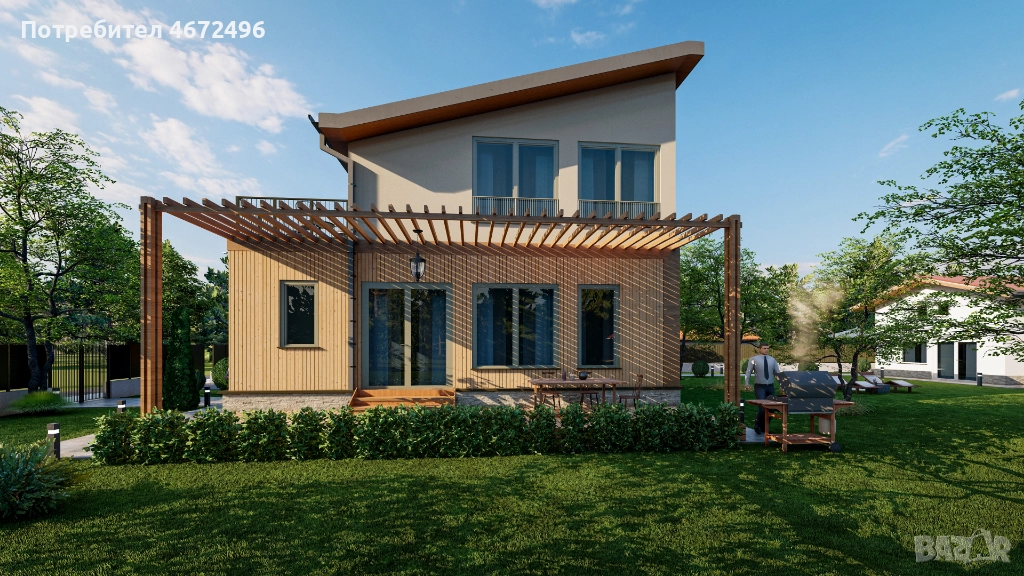 Продава се уникален парцел с ДВЕ къщи в с. Пауново - само на 30 минути от центъра на София, снимка 1