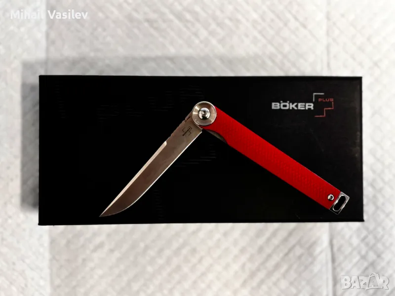 Джобен нож Boker Plus Kaizen Red/Satin, снимка 1