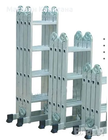 Сгъваема алуминиева стълба 4х3, 4х4 и 2х4-2х3 стъпала Арон България, снимка 1