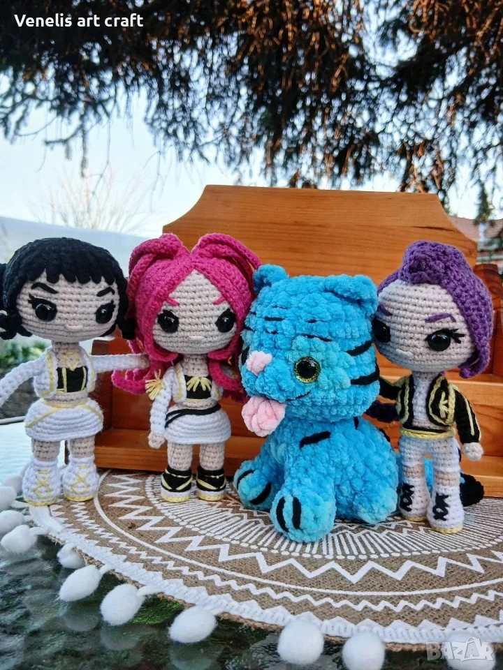 Плетени кукли K рор demon hunters " Хънтрикс " ловци на демони , снимка 1