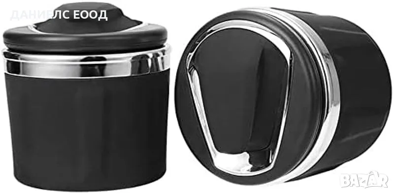 Мини преносим пепелник за кола с LED осветление., снимка 1