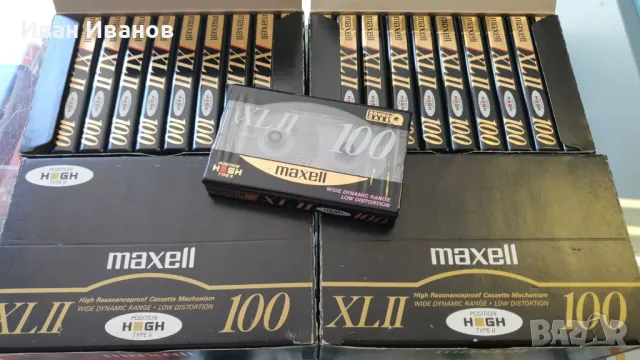 MAXELL XL II 100 аудиокасети хром, снимка 1 - Аудио касети - 47118193