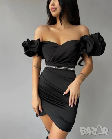 Ефектна рокля , снимка 5 - Рокли - 53138292