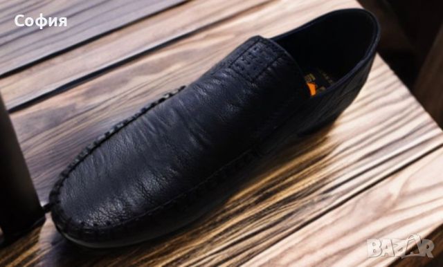 Официални мъжки кожени шити обувки, снимка 5 - Официални обувки - 45890856