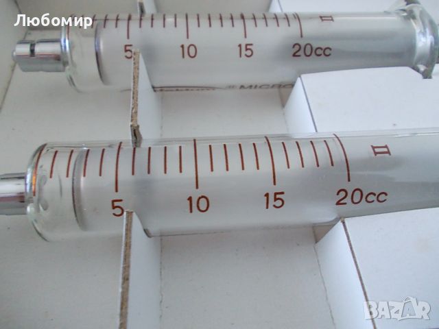 Стъклена спринцовка 20сс MICRO-MATE Japan, снимка 4 - Медицинска апаратура - 45504737