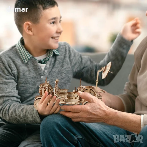 3D пъзел comfoyar Lunar Rover, дървен модел за сглобяване, снимка 3 - Пъзели - 51272048