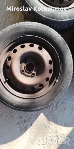 3 броя гуми 175/65/14 с железни джанти за 55лв трите, снимка 4 - Гуми и джанти - 52938576