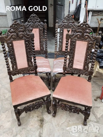 11 комплекта Антикварни столове, снимка 17 - Столове - 54264662