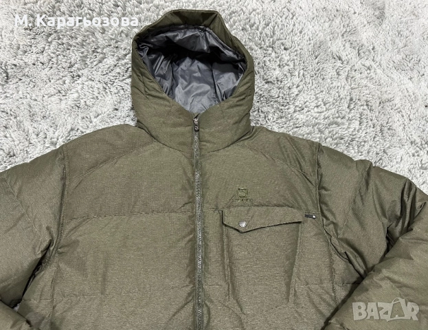 Пухено яке Salomon Down Hooded Jacket, Размер XXL, снимка 2 - Якета - 52894059