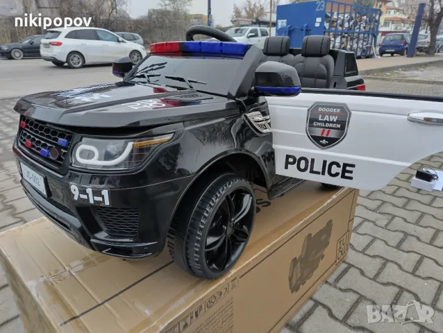 POLICE акумулаторен джип SQUAD черен, снимка 8 - Коли, камиони, мотори, писти - 49393580