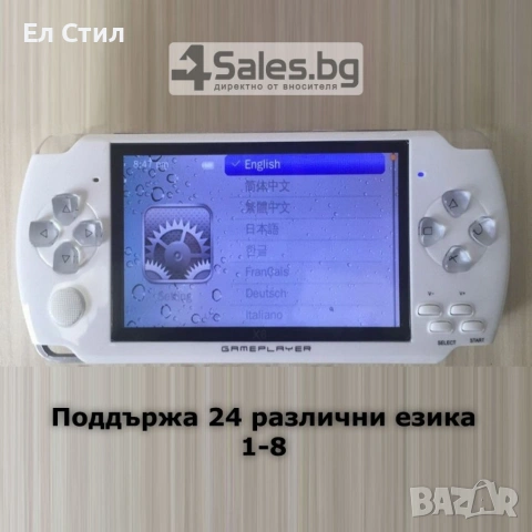 Конзола за игри с 8 GB памет, 4,3 инча дисплей PSP21, снимка 14 - Други игри и конзоли - 53309920