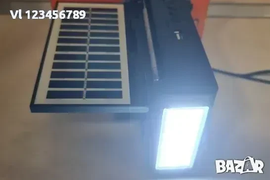 Соларно радио с bluetooth USB и фенер FP 9006/9007BT-S, снимка 3 - Радиокасетофони, транзистори - 50796870
