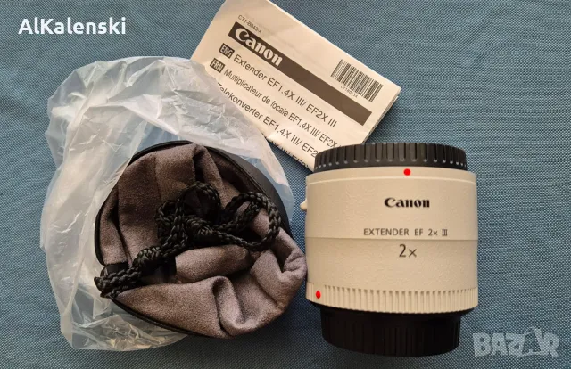 Телеконвертор Canon EXTENDER EF 2X III, снимка 2 - Обективи и филтри - 47018022