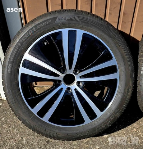 Джанти с зимни гуми Hankook за Мерцедес , снимка 2 - Гуми и джанти - 52915263