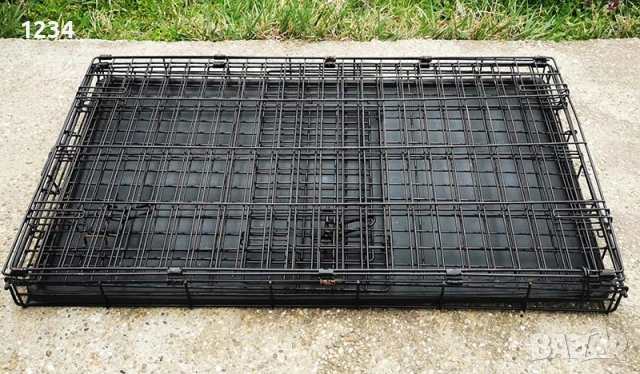 транспортна клетка метална сгъваема 92x58x63см за куче, стационар, снимка 9 - За кучета - 54015155