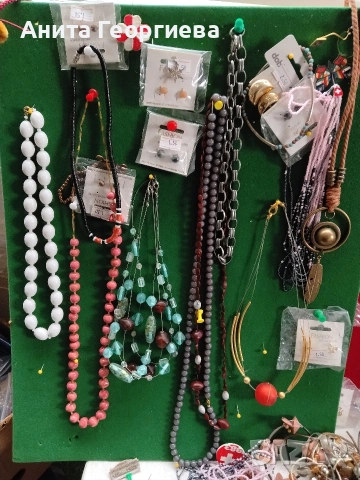 Гердани обеци пръстени брошки Лот, снимка 3 - Колиета, медальони, синджири - 53906399