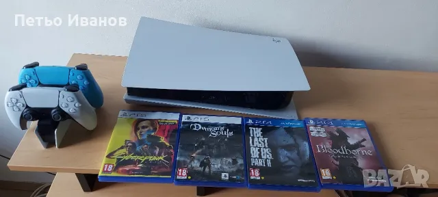 Playstation 5 disc edition + 2 контролера и 4 игри, снимка 1 - PlayStation конзоли - 49048485