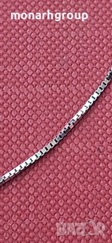 Златна верижка с висулка 18к /бяло злато/, снимка 5 - Колиета, медальони, синджири - 52164324