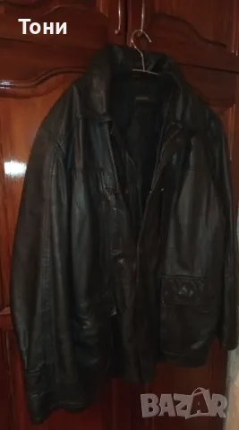 Ново Мъжко Зимно Яке Изцяло от Естествена Кожа XL , снимка 2 - Якета - 49485957