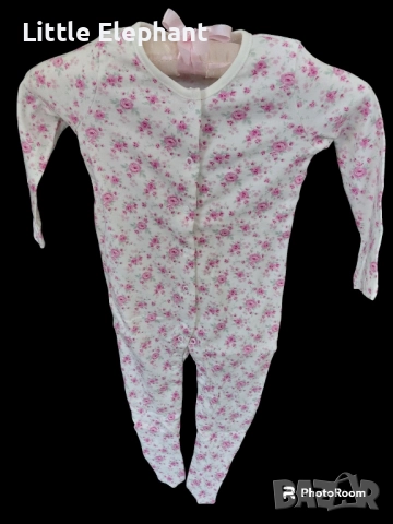 Цяла пижамка за 18-24 мес момиченце малки рози,колекция"Flowers",Англия/нова