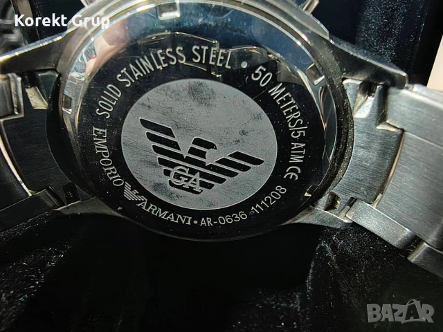 Мъжки часовник Emporio Armani AR-0636, снимка 6 - Мъжки - 53556166