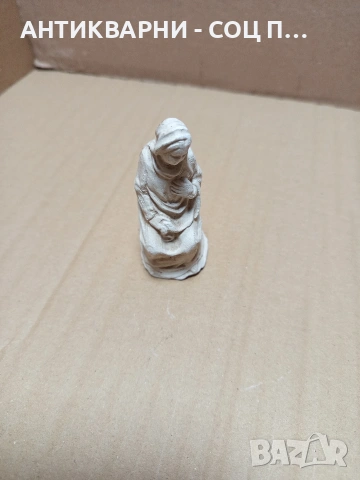 Стара Малка Репродукция Гипсова Фигурка На Дева Мария. , снимка 5 - Антикварни и старинни предмети - 53067358