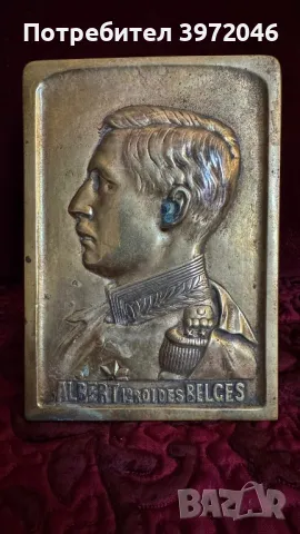 Антикварни бронзови плакети , снимка 6 - Антикварни и старинни предмети - 49759949