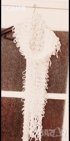 Унисекс,,нежен и ефектен ,рошав шал и Много дълъг ,Мек,черен шал, снимка 12 - Шалове - 53217227