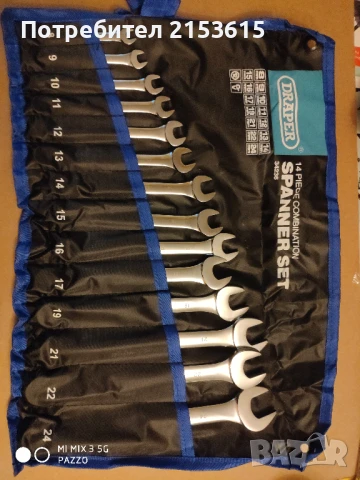 DRAPER Звездогаечни ключове 14бр CHROME VANADIUM, снимка 3 - Ключове - 51155901