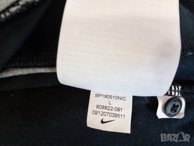 Nike Tech дамски асиметричен суитшърт с качулка размер L, снимка 4 - Суичъри - 52441552