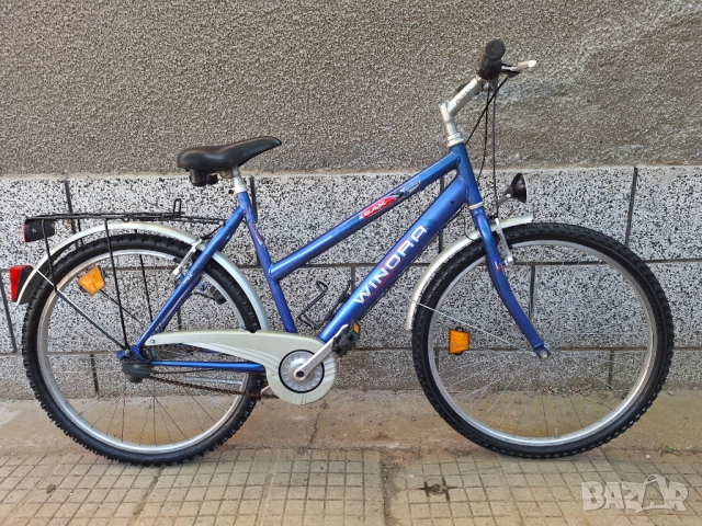 Велосипед градски 26 цола с калници и багажник отличен, снимка 2 - Велосипеди - 51750282