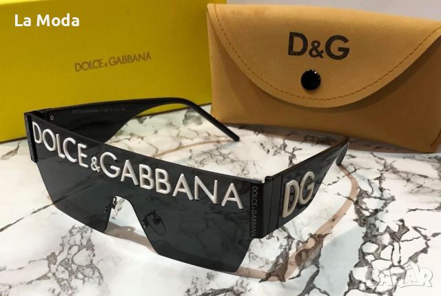 Унисекс слънчеви очила черни Dolce & Gabbana реплика, снимка 1 - Слънчеви и диоптрични очила - 46123794