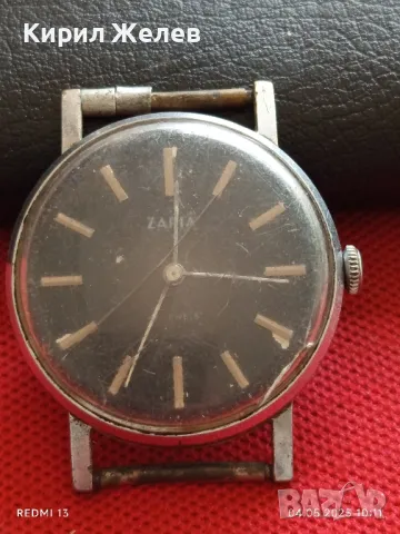 Стар механичен часовник мъжки ЗАРЯ СССР 17 камъка за ремонт части КОЛЕКЦИЯ 48125, снимка 6 - Антикварни и старинни предмети - 50149166