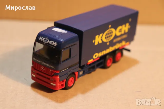 HERPA H0 1/87 MERCEDES BENZ ACTROS КАМИОН МОДЕЛ КОЛИЧКА, снимка 2 - Колекции - 49753233
