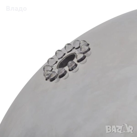 Градинска сфера за фонтан с LED, неръждаема стомана, 20 см, снимка 3 - Други - 51929501