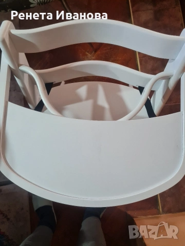 Бебешко дървено столче за хранене , снимка 2 - Столчета за хранене - 53955014