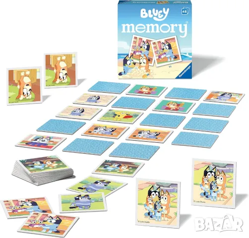 Оригинален Ravensburger Блуи мемо игра за памет/ Bluey memo, снимка 2 - Образователни игри - 49272073