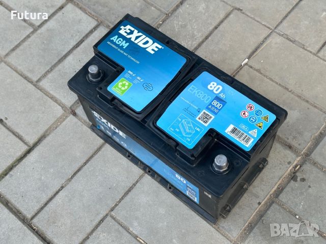 Акумолатор Exide AGM Eксайд 80Ah 800A, снимка 3 - Аксесоари и консумативи - 45035487