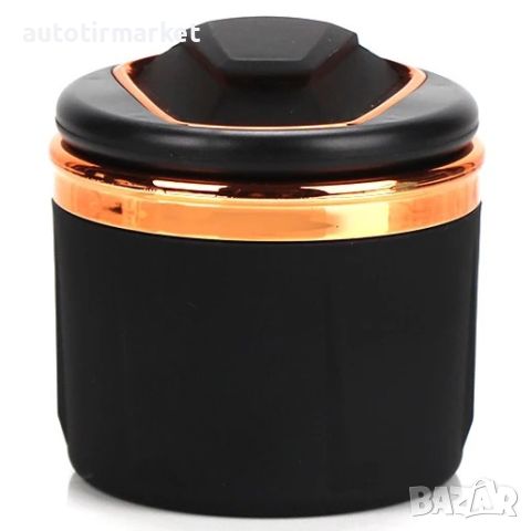 Пепелник за кола с диод и вътрешна керамична чаша – T74, снимка 1 - Аксесоари и консумативи - 45911215