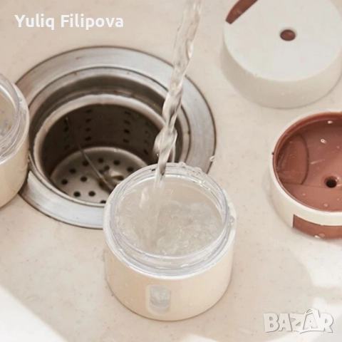 Магнитни стъклени буркани за подправки 6 бр