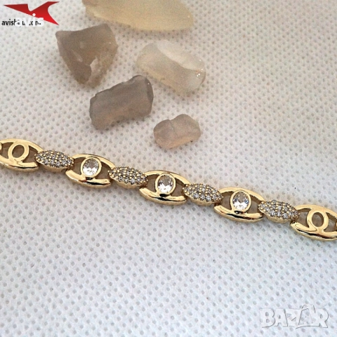 Гривна с 14К златно покритие 234832, снимка 2 - Гривни - 52885287