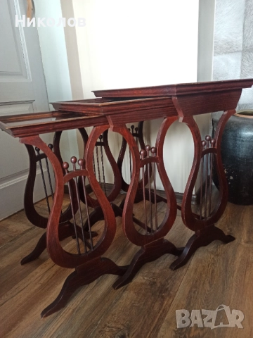 Три помощни масички, снимка 5 - Маси - 51720676