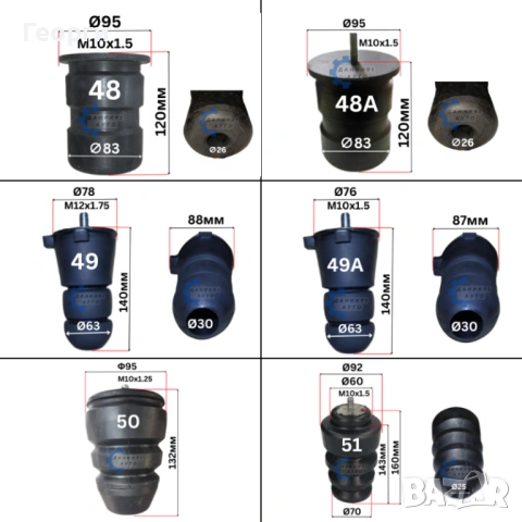 Буферни тампони / ударни, снимка 12 - Части - 53895412