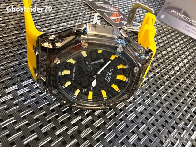 Custom Casio G-Shock GA-2100 CasioOak Yellow Smoke Edition. Brand New , снимка 7 - Мъжки - 52859055