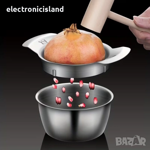 Комплект инструменти за белене на нар, Белачка за нар, Сепаратор за семки от нар POMEJOY