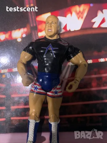 Екшън фигура WWE Kurt Angle Кърт Енгъл Jakks играчка олимпийски медалист Ruthless Aggression  2005 , снимка 2 - Колекции - 48386317