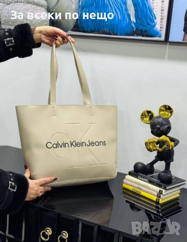 Calvin Klein Дамска Чанта Келвин Клайн - Различни Цветиве Код E1299, снимка 5 - Чанти - 53757561